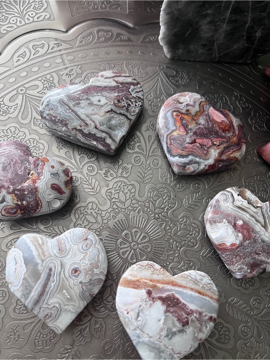 Other - Crazy lace agate heart